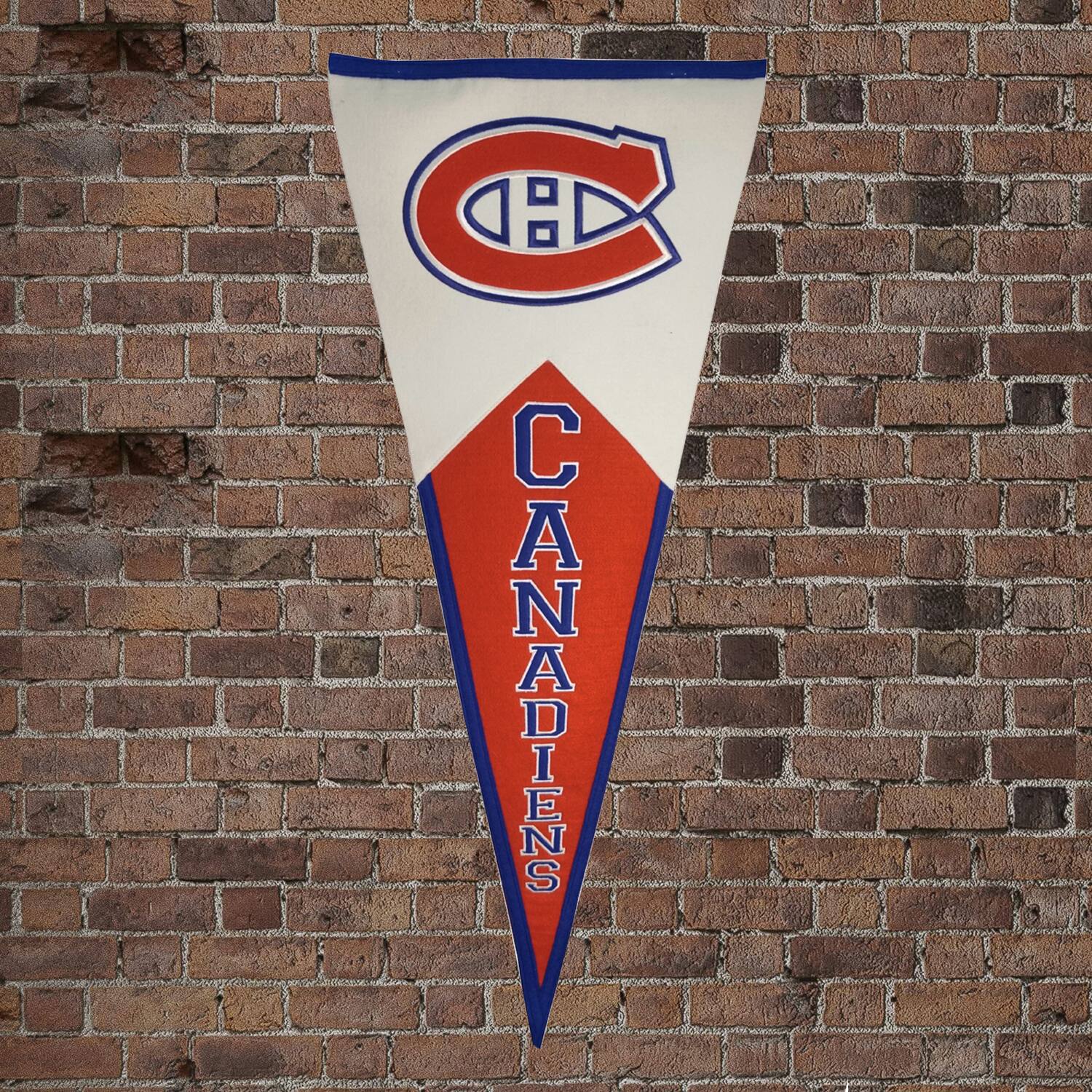 Alt View 2. Winning Streak Sports - THIS ONE IS BIG ~ Montreal Canadiens NHL GIANT SIZE Wool Pennant 40x17 - Multi.