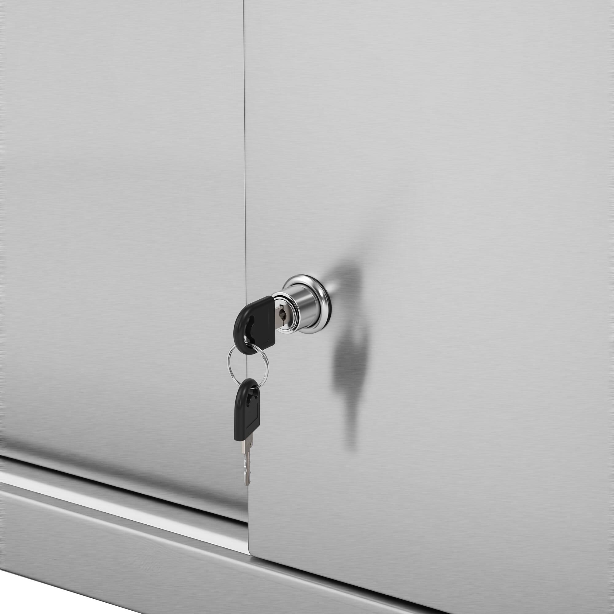 Alt View 6. Koolmore - 30 Inch Stainless Steel Commercial Wall Cabinet with Sliding Doors NSF - Stainless-Steel.