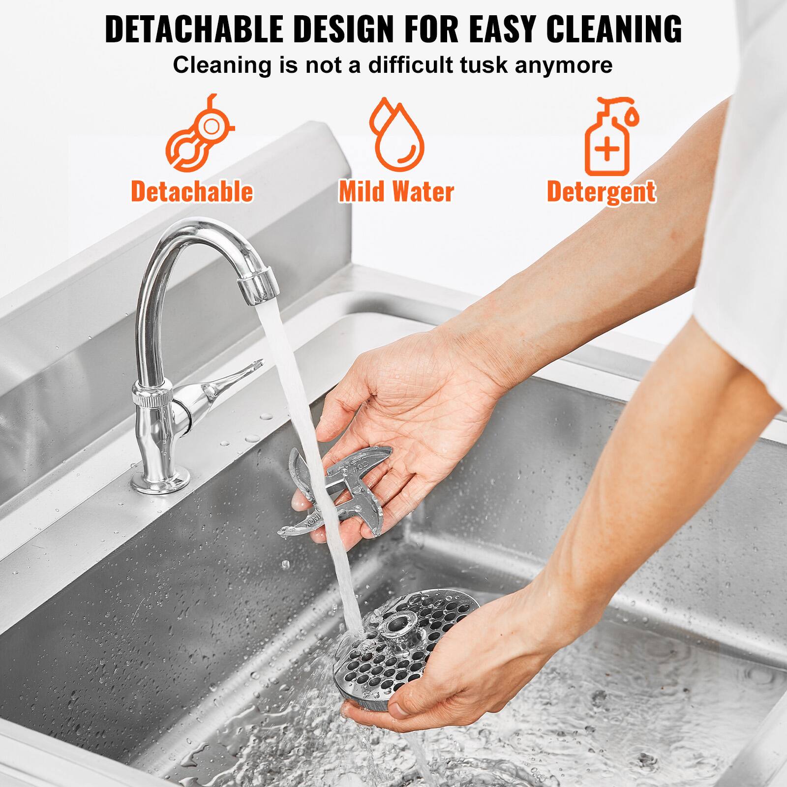 DETACHABLE DESIGN FOR EASY CLEANING
Cleaning is not a difficult tusk anymore
Detachable
Mild Water
Detergent