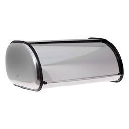 Home It - Bread Box Stainless Steel Bread Storage Box - Bread Bin Storage Holder for Kitchen - 16.5x10x8 - Silver