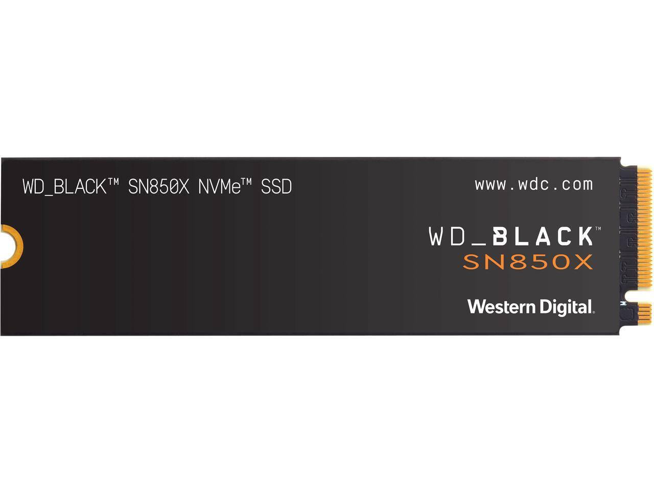 SanDisk - WD_BLACK 1TB SN850X NVMe Internal Gaming SSD Solid State Drive - Gen4 PCIe, M.2 2280, Up to 7,300 MB/s - WDS100T2X0E