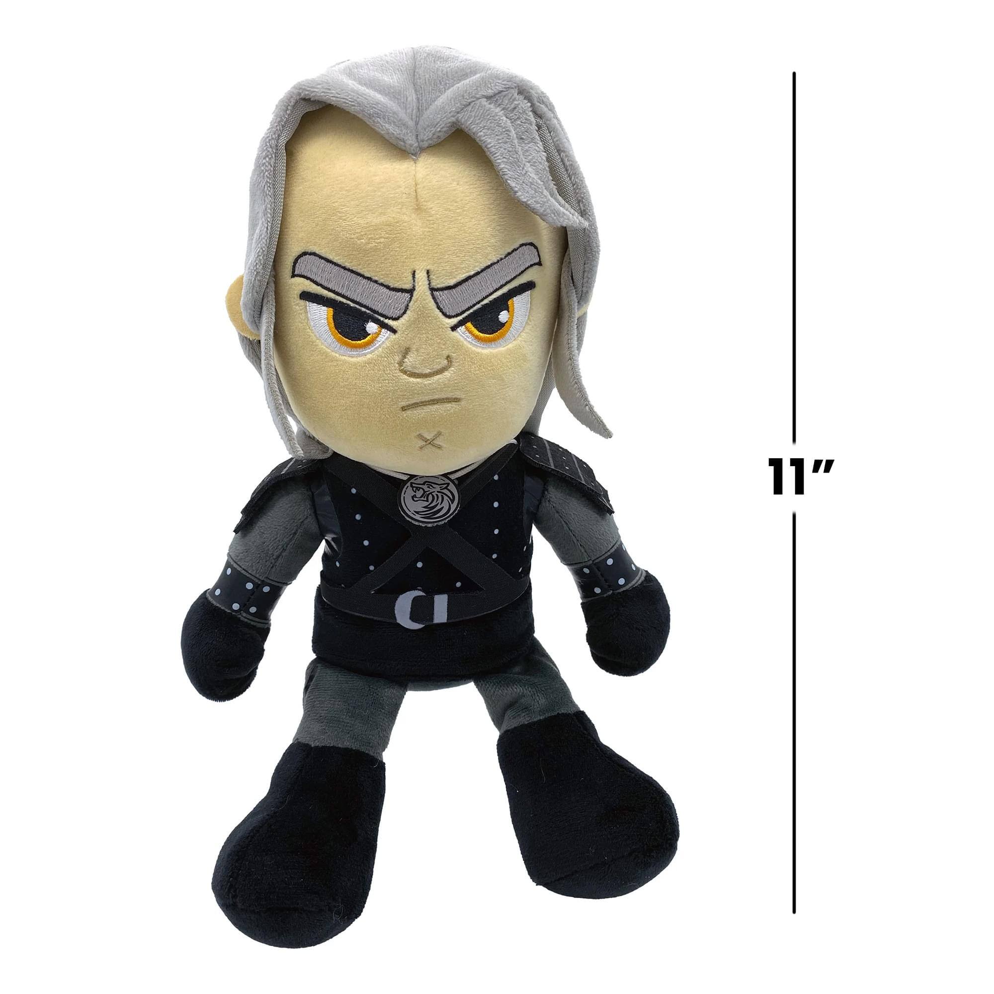 Alt View 4. JINX - The Witcher Grunt & Grumble Geralt 11 Inch Plush with Sound - Black.