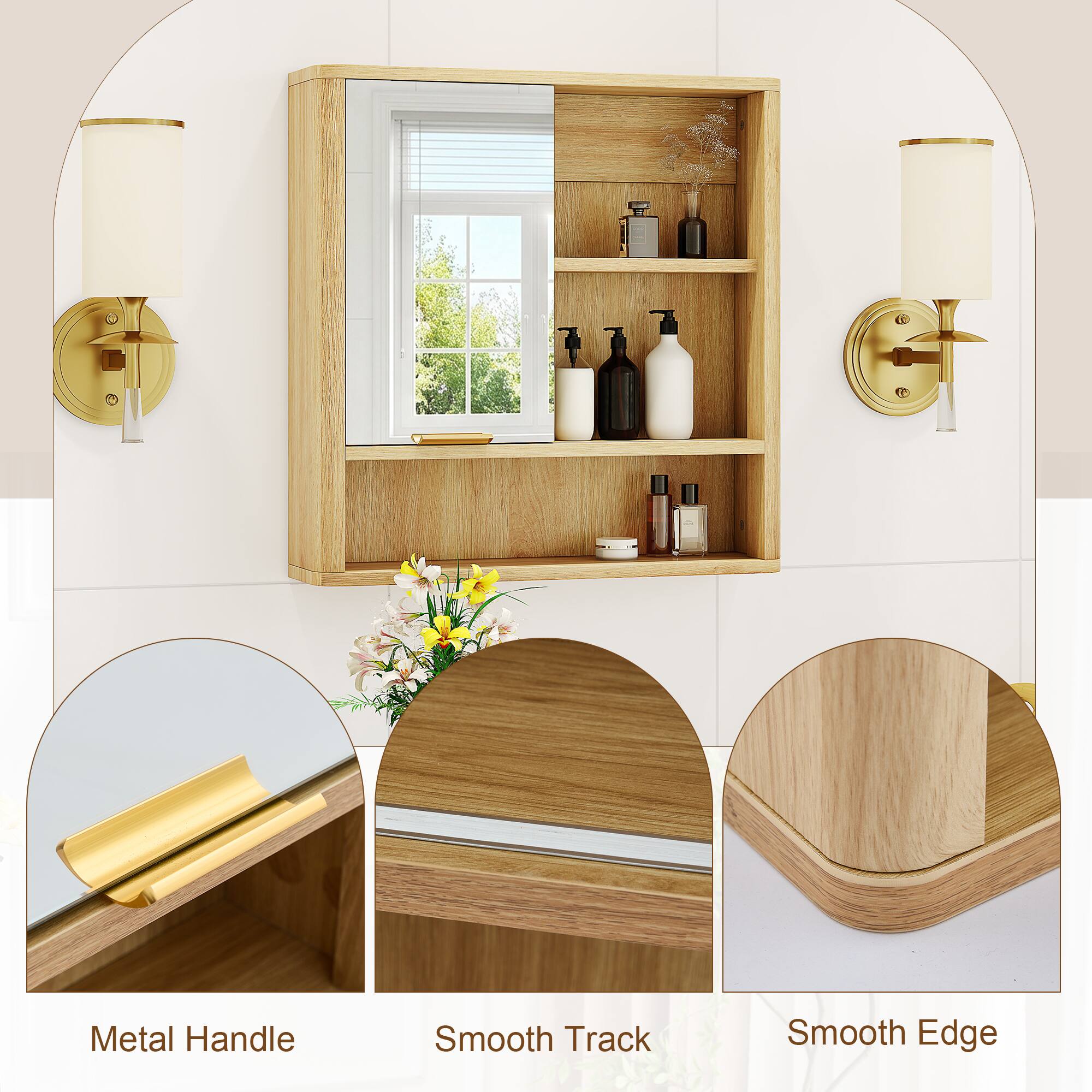Metal Handle  
Smooth Track  
Smooth Edge