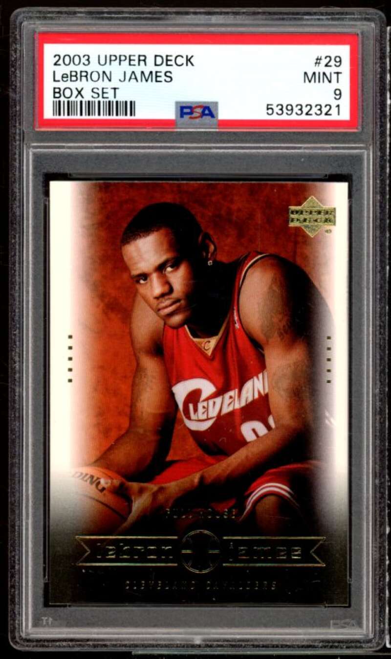 2003 UPPER DECK LeBRON JAMES BOX SET PA #29 MINT 9 53932321