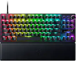 Razer - Huntsman V3 Pro 8KHz TKL Wired Analog Optical Linear Switch Gaming Keyboard with Snap Tap - Black