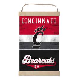 Jardine - Cincinnati Bearcats Retro Logo Banner Sign - Red