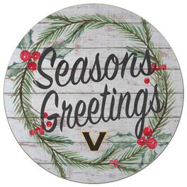Jardine - Vanderbilt Commodores 20'' x 20'' Season's Greetings Circle - White