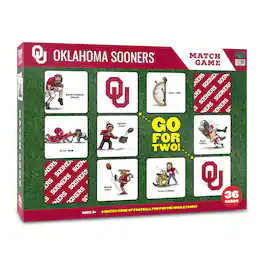 YouTheFan - Oklahoma Sooners Licensed Memory Match Game - Multicolor