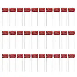Unique Bargains - 30pcs 0.047uF 400V CBB21/22 Metallized Polypropylene Film Capacitor for Electronics and Lamps - Red