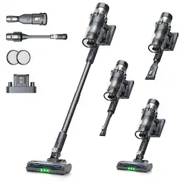 Yaber - HP20 Cordless Vacuum Cleaner, 180AW Strong Suction, 500W Motor, 65 Mins Runtime, H13 HEPA, 1.69KG Ultra-Light - Balck