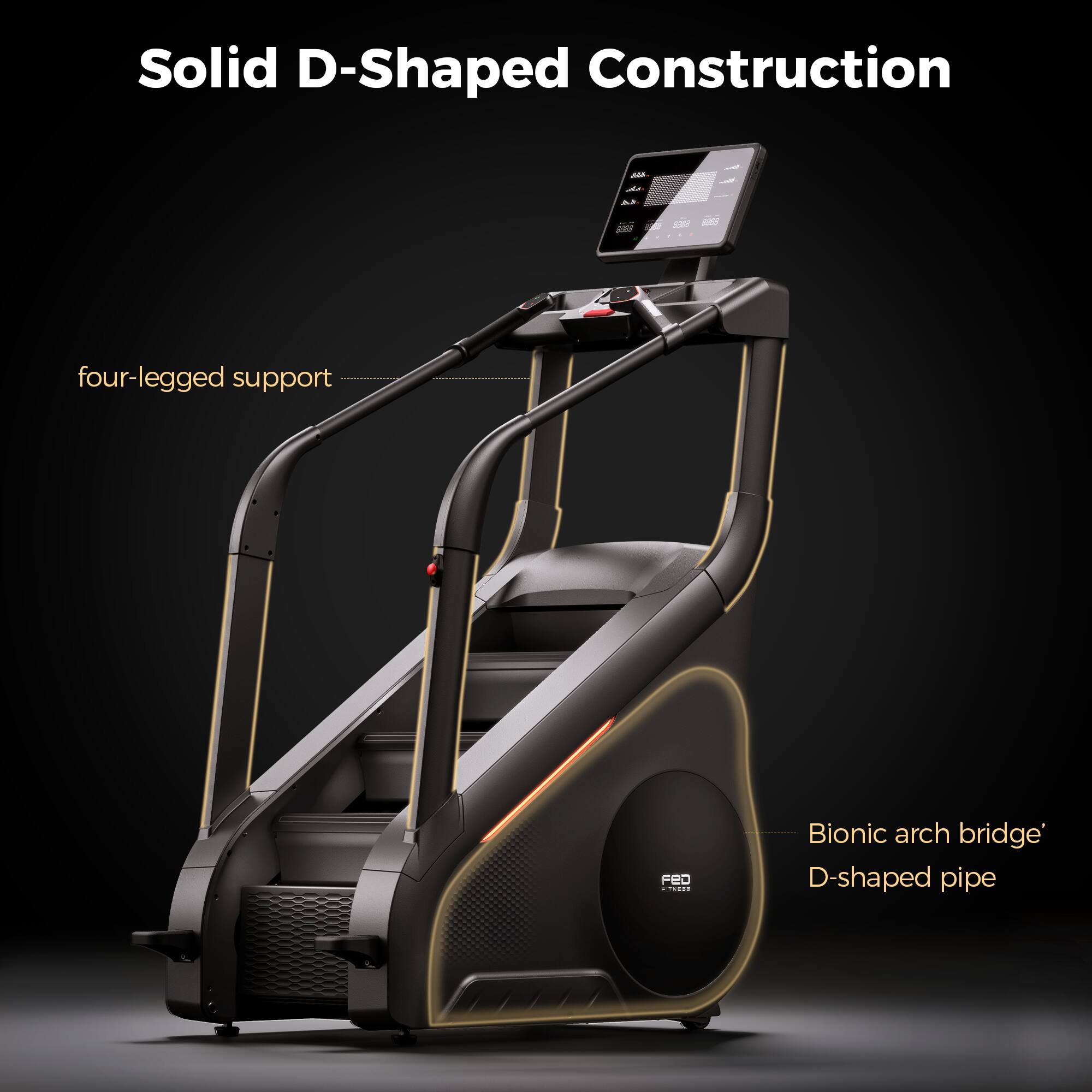 Solid D-Shaped Construction

- four-legged support
- Bionic arch bridge
- D-shaped pipe