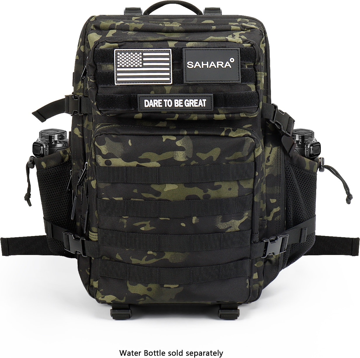SaharaCase - Raider Series Water Resistant Backpack fits up to 17.3" laptop - Camo Black