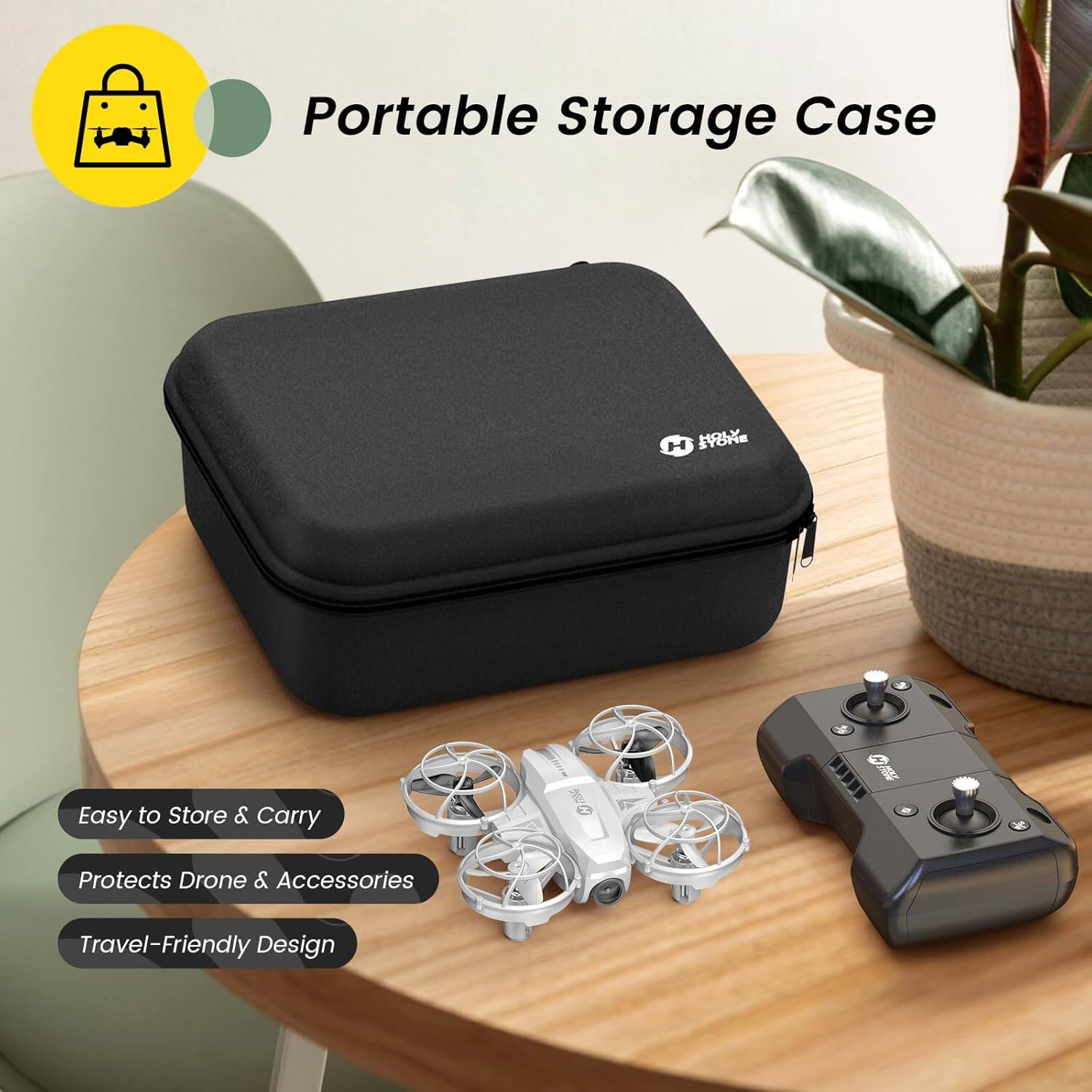 Portable Storage Case

Easy to Store & Carry

Protects Drone & Accessories

Travel-Friendly Design