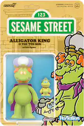 Super7 - Sesame Street - ReAction Wv4 - Alligator King - Collectibles