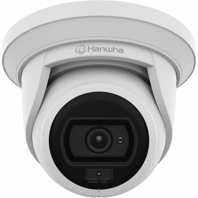 Samsung - Wisenet 4 Megapixel Network Camera - Color - Turret - H.265, H.264, MJPEG - 3 mm Fixed Lens - 30 fps - IP66 - White