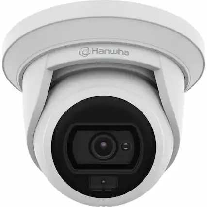 Front. Samsung - Wisenet 4 Megapixel Network Camera - Color - Turret - White - H.265, H.264, MJPEG - 3 mm Fixed Lens - 30 fps - IP66 - White.