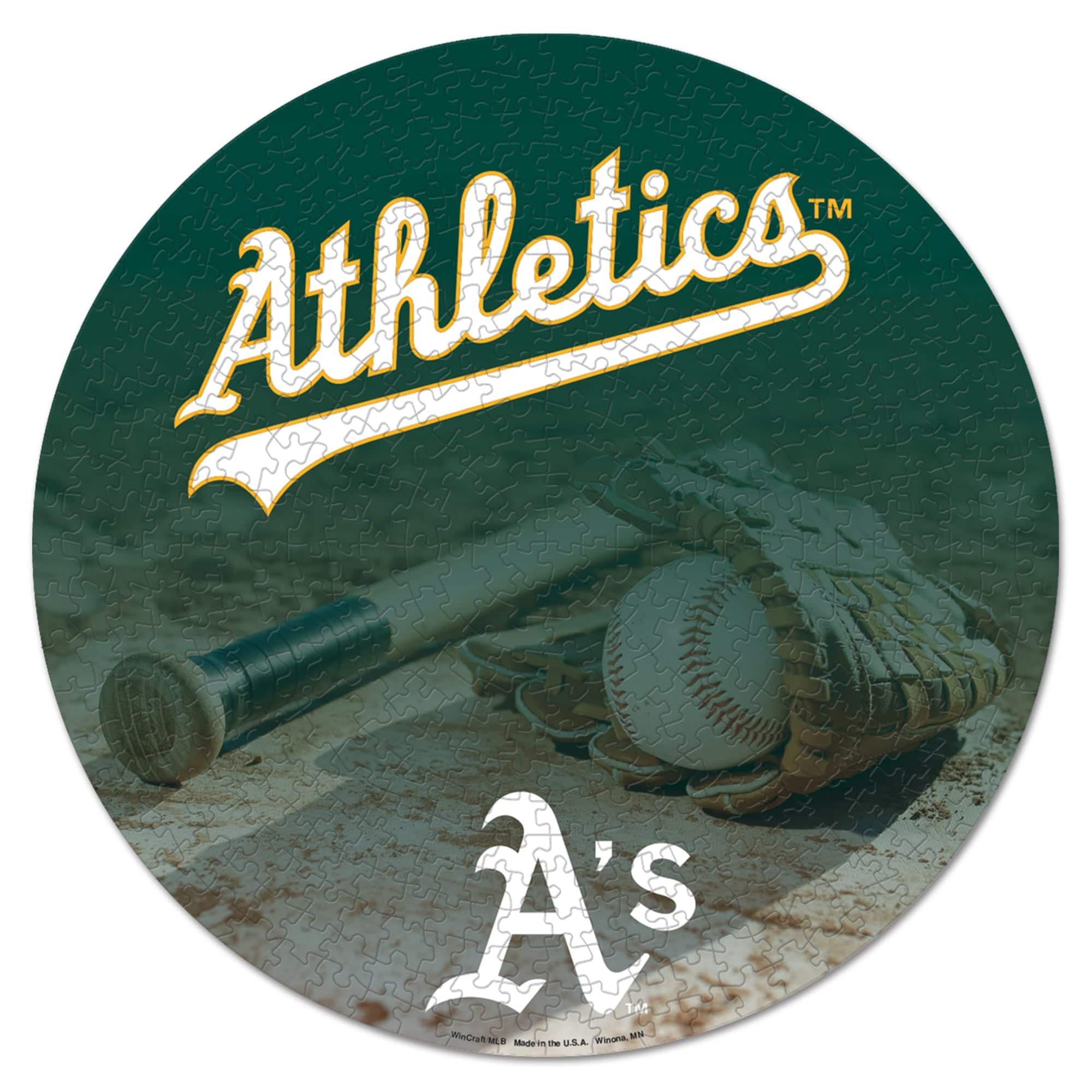 WinCraft - Athletics 500-Piece Team Puzzle - Multicolor