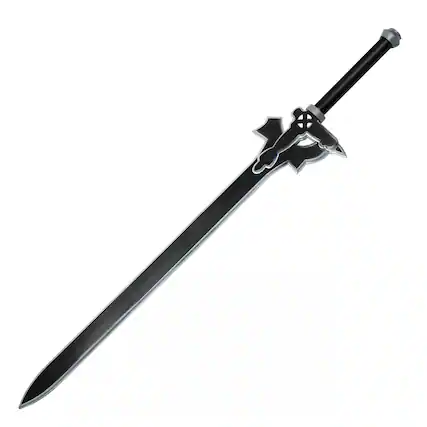 Front. Edgework Imports - Sword Art Online: Kirito Elucidator 43" Larp Foam Sword - Black.