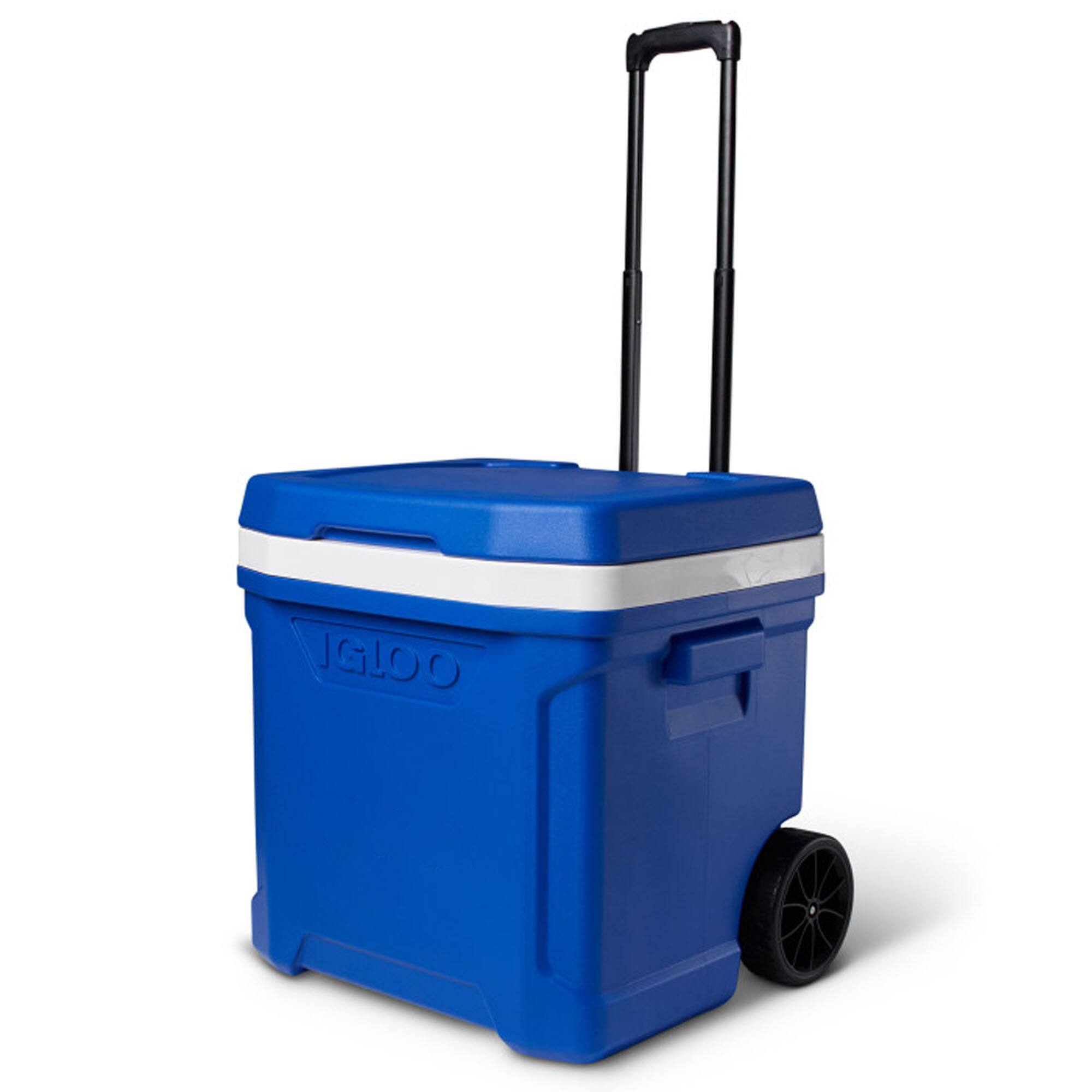 Alt View 2. Igloo - IGLOO Profile II 60 QT Roller Cooler, Majestic Blue - Majestic Blue.
