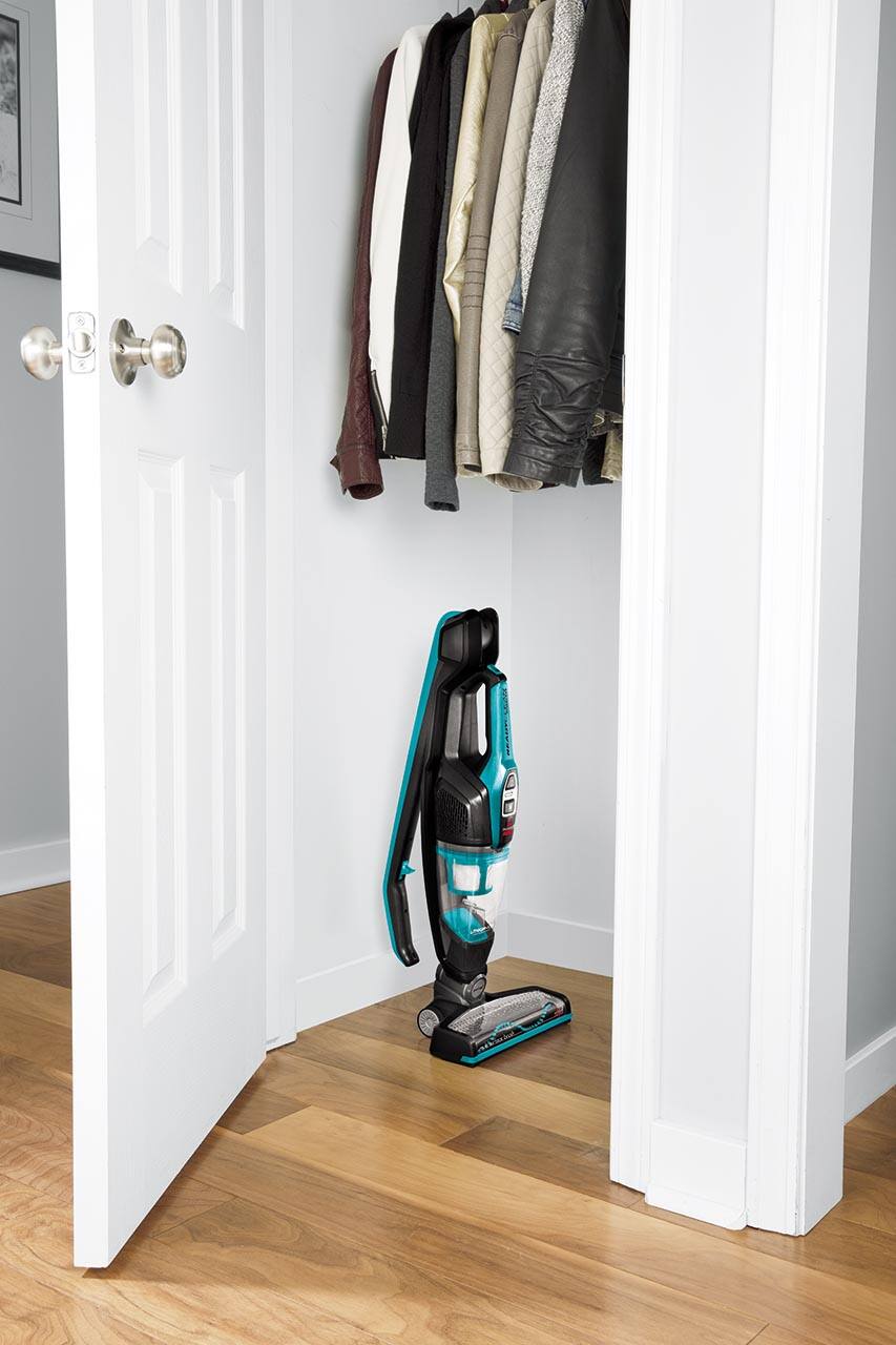 Alt View 3. BISSELL - ReadyClean Cordless 10.8V Upright Stick Vacuum - Electric Blue.