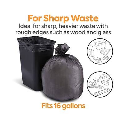 For Sharp Waste  
Ideal for sharp, heavier waste with rough edges such as wood and glass  
Fits 16 gallons
