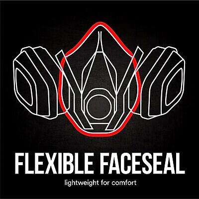 FLEXIBLE FACESEAL  
lightweight for comfort