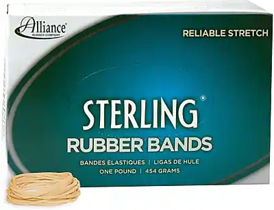 Alliance Rubber Company
RELIABLE STRETCH
STERLING RUBBER BANDS
BANDES ÉLASTIQUES | LIGAS DE HULE
ONE POUND | 454 GRAMS