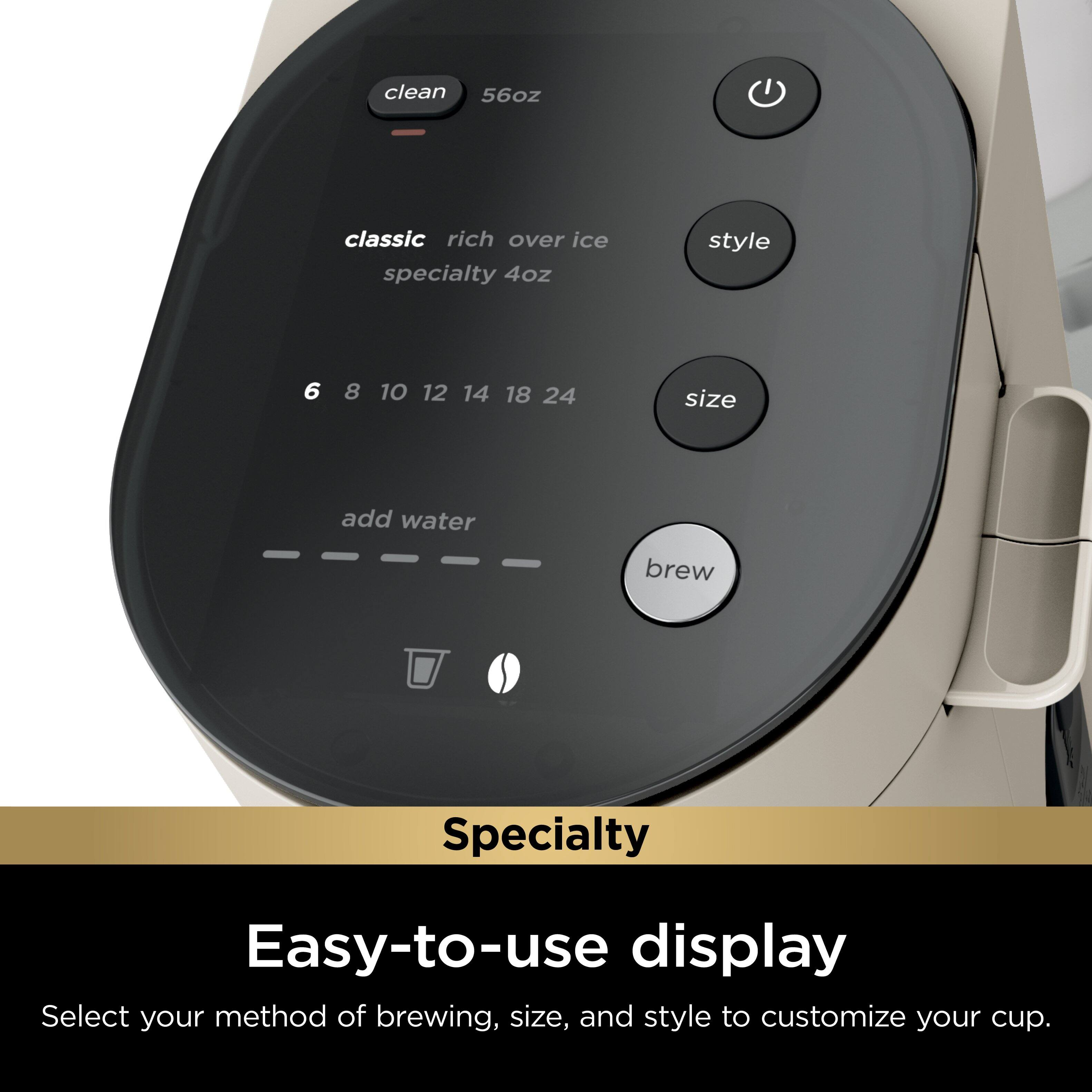 Select your method of brewing, size, and style to customize your cup.