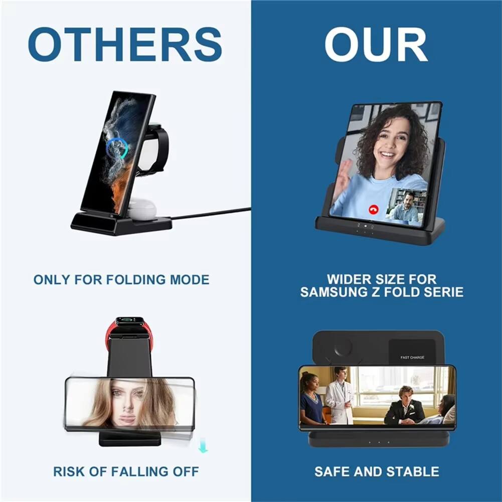 **OTHERS**

- ONLY FOR FOLDING MODE
- RISK OF FALLING OFF

**OUR**

- WIDER SIZE FOR SAMSUNG Z FOLD SERIE
- SAFE AND STABLE