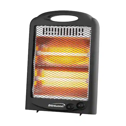 Front. Brentwood Appliances - Brentwood 600 Watt Portable Space Heater in Black - Black.