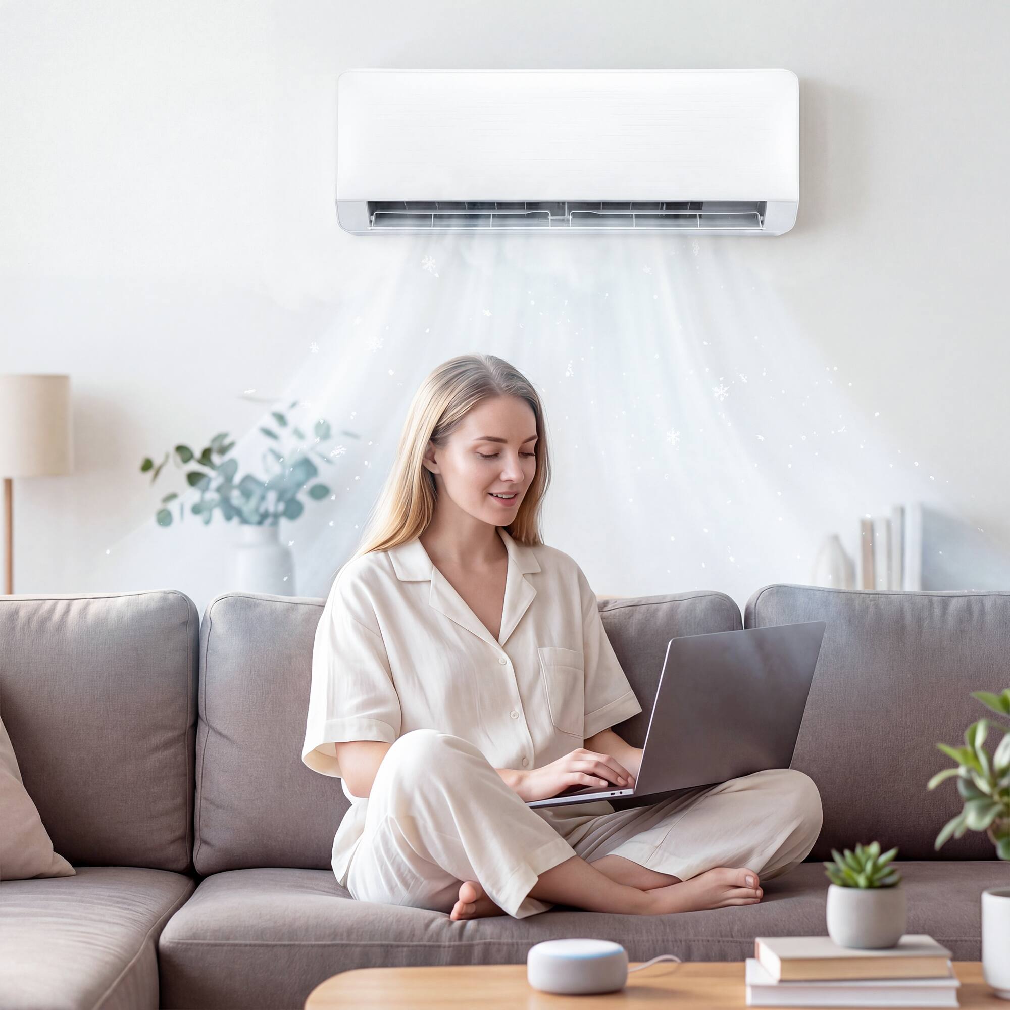 Alt View 6. Homcom - BTU Mini Split Air Conditioner - White.