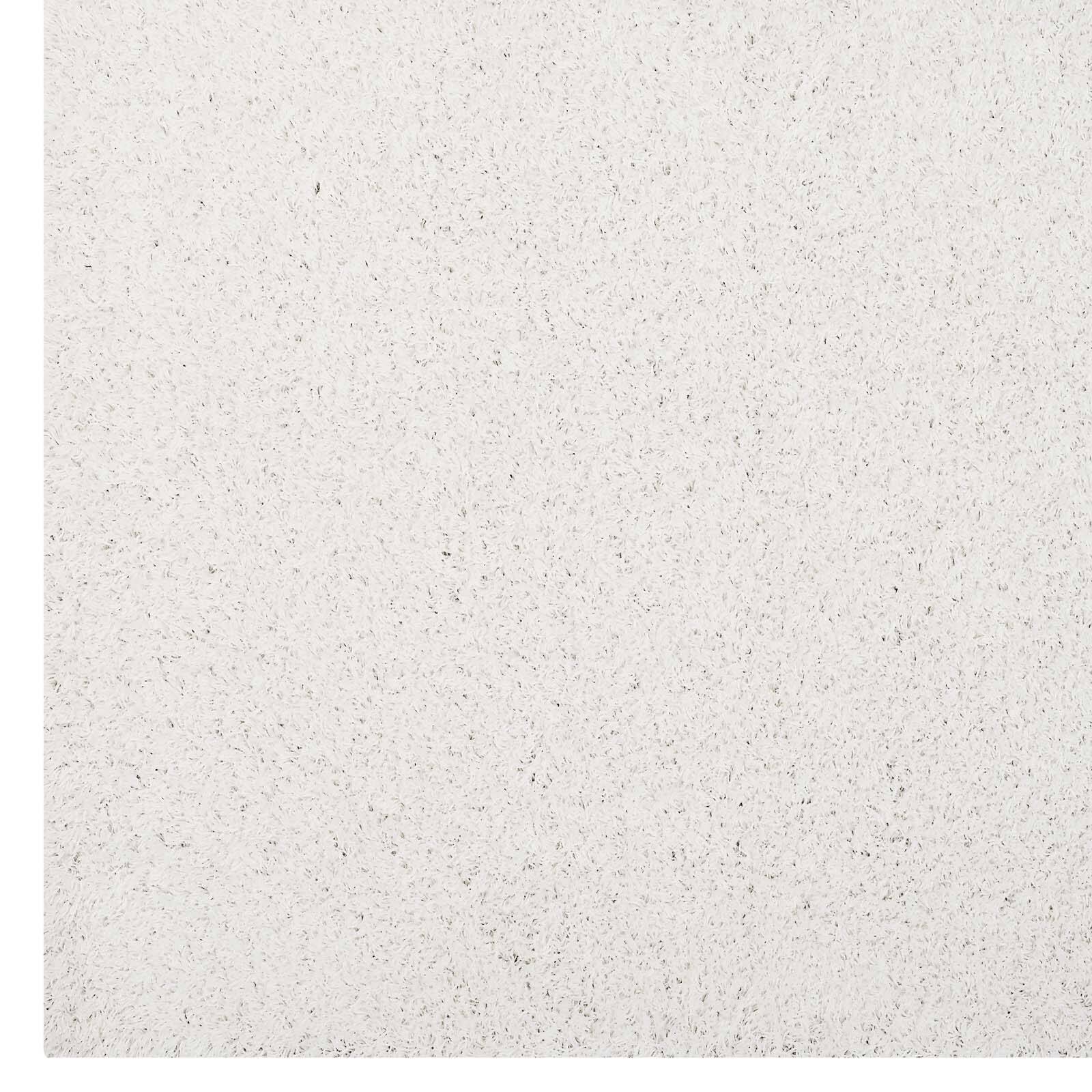 Alt View 1. Modway - Enyssa Solid Shag Area Rug - Ivory White.