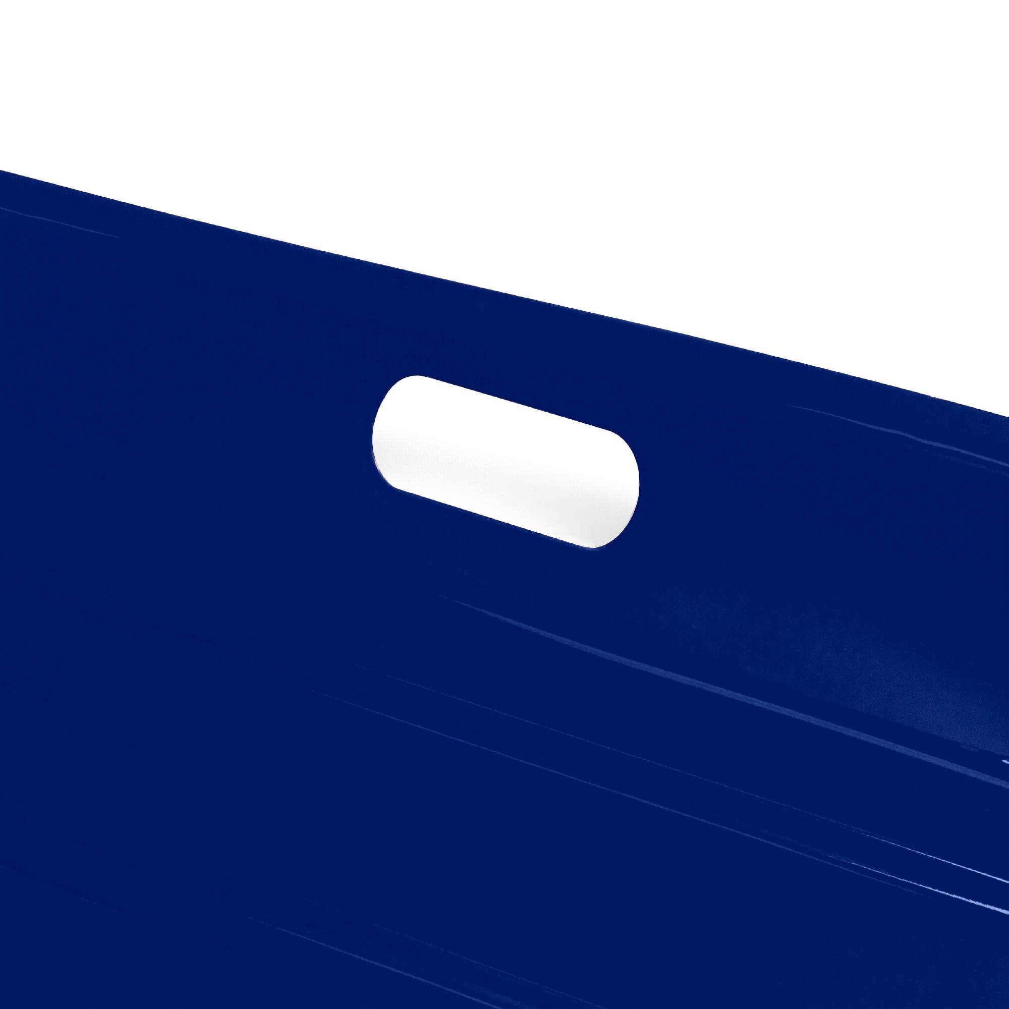 Alt View 3. Best Choice Products - Best Choice Products 35in Kids Outdoor Plastic Sport Toboggan Winter Snow Sled Board w/ Pull Rope, 2 Handles - Navy - Navy.