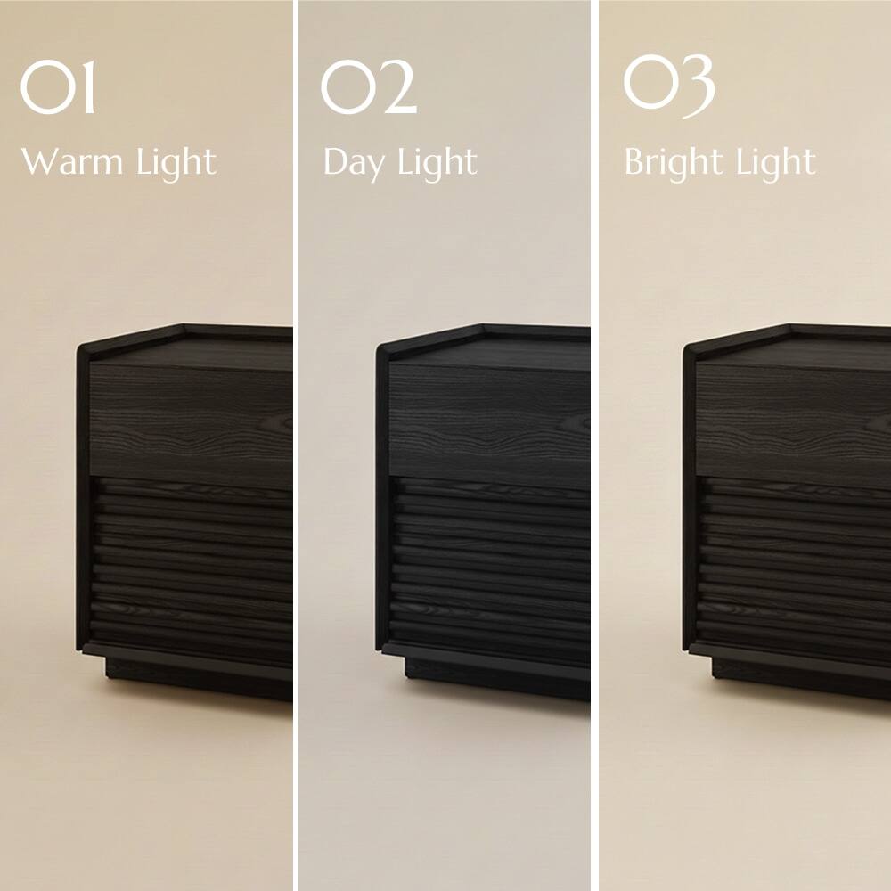 O1 Warm Light  
O2 Day Light  
O3 Bright Light
