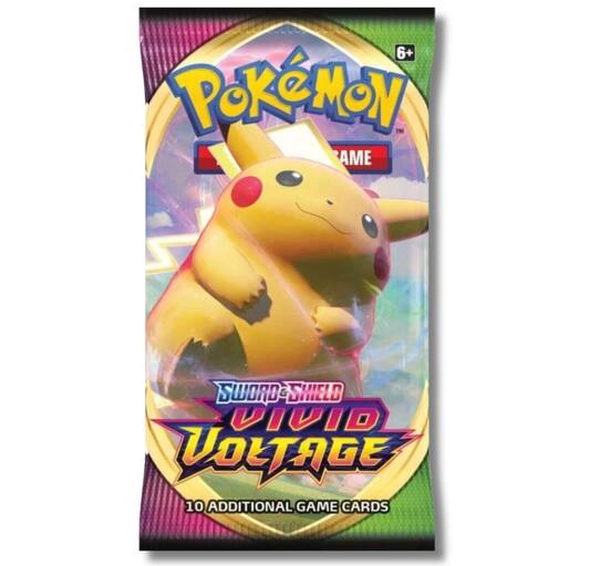 6+ Pokémon Game Sword & Shield Vivid Voltage 10 Additional Game Cards