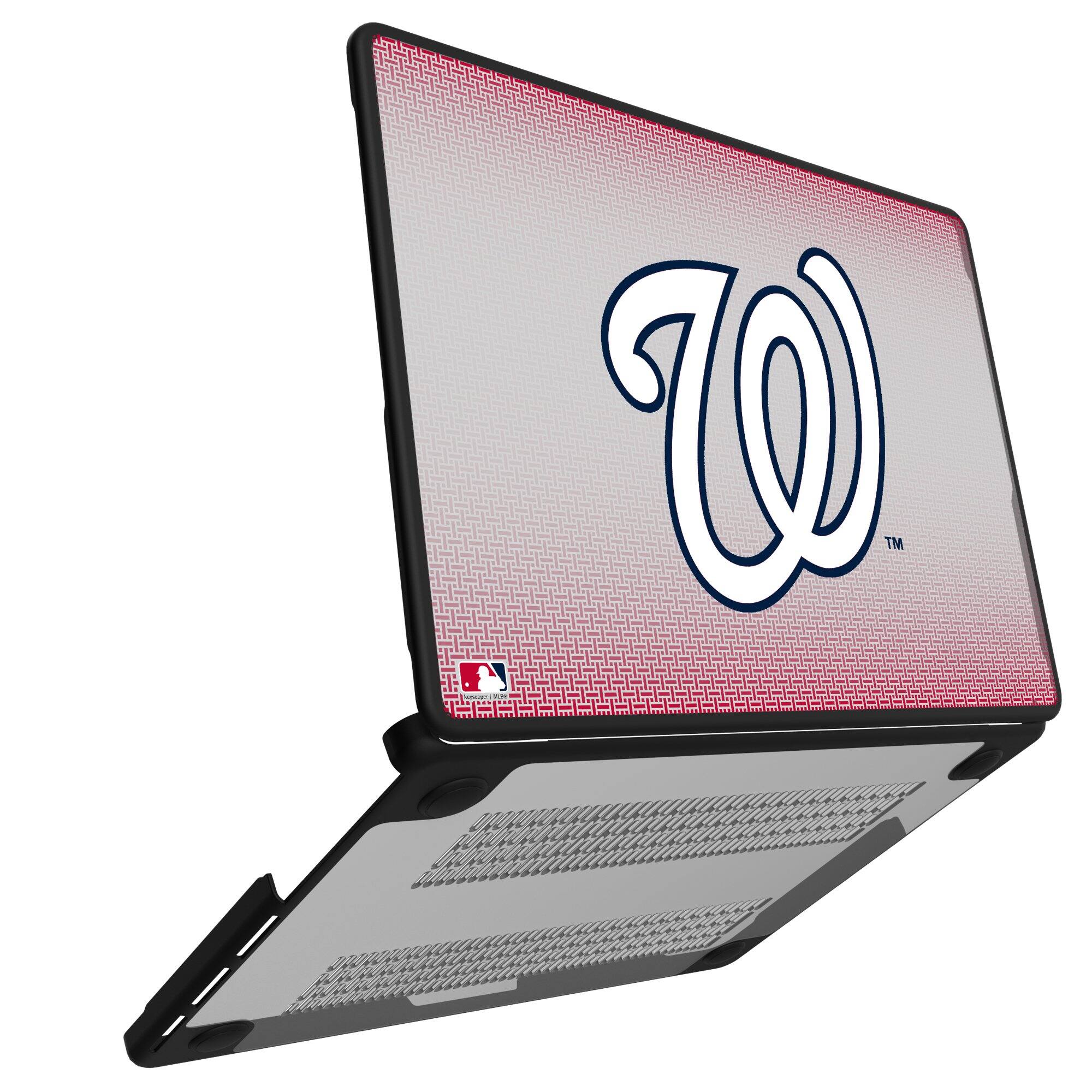Alt View 1. Keyscaper - Washington Nationals Linen MacBook Case - Pro 13 in - Multicolor.