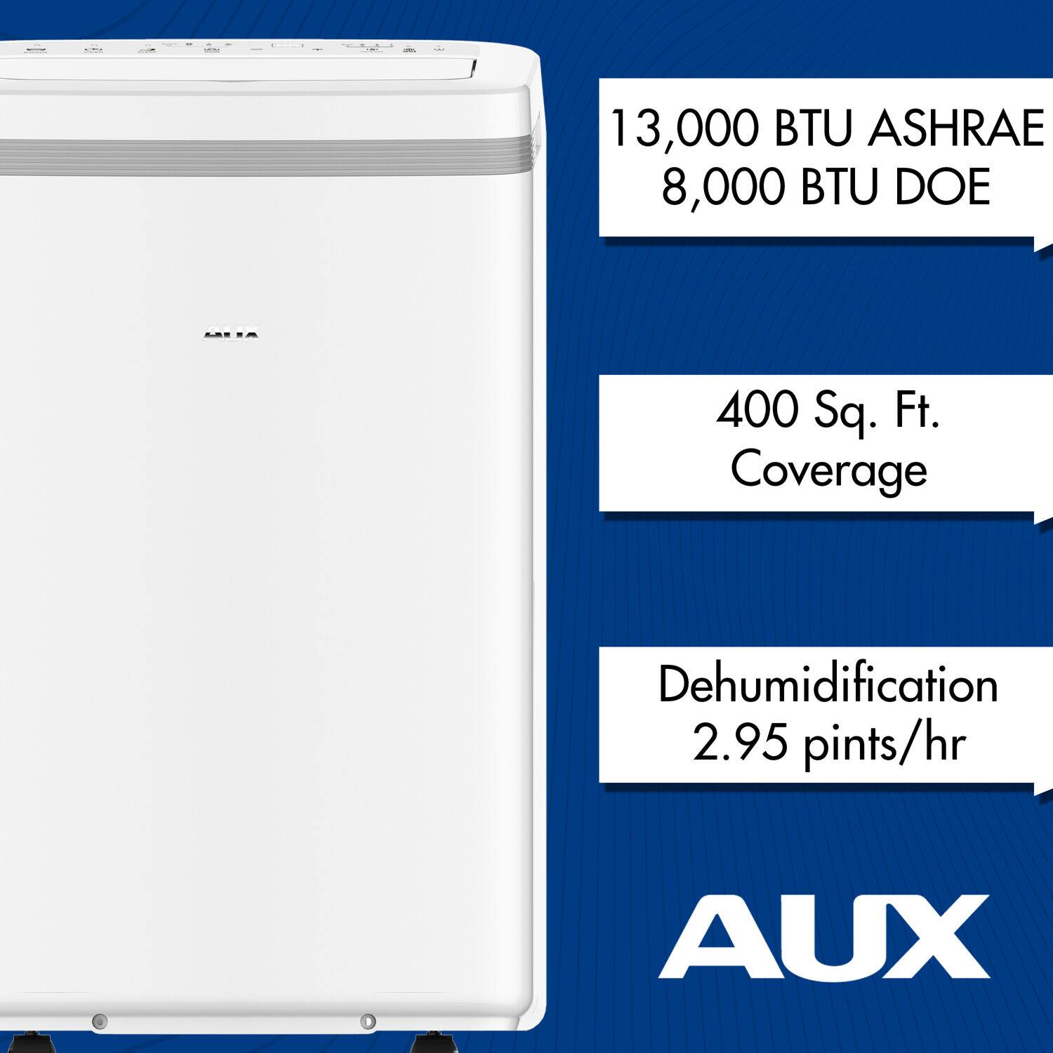Questions and Answers AuxAC 400 Sq. Ft 13,000 BTU Portable Air