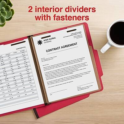 2 interior dividers with fasteners

ACME GLOBAL

CONFIDENTIAL

CONTRACT AGREEMENT