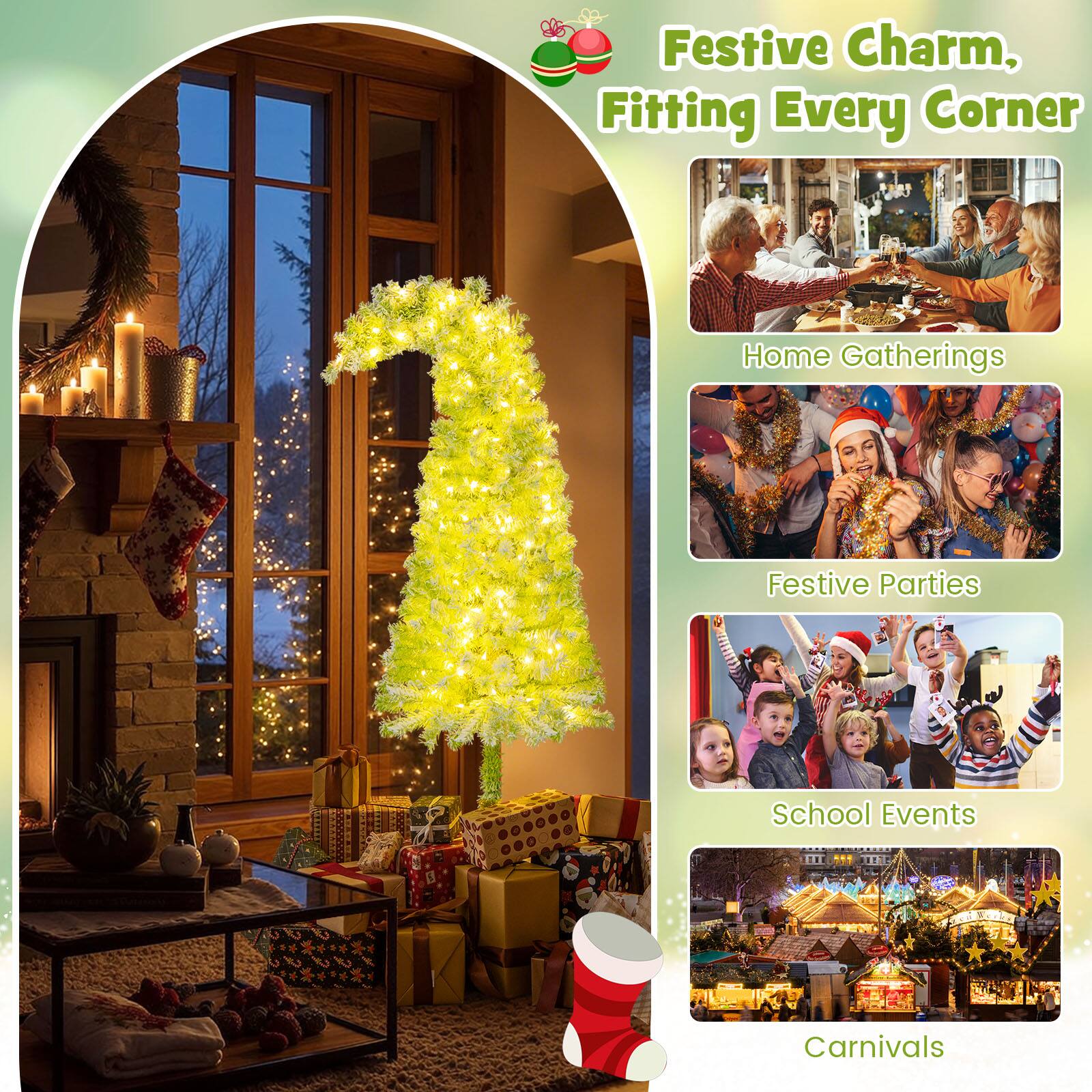 Festive Charm,  
Fitting Every Corner

- Home Gatherings
- Festive Parties
- School Events
- Carnivals