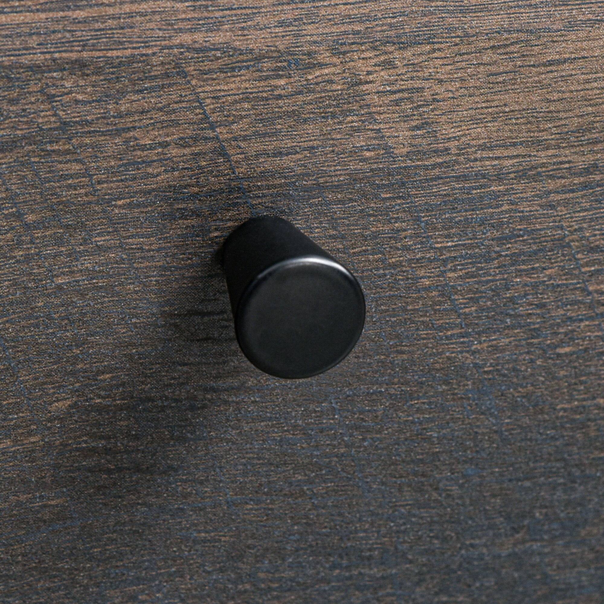 Alt View 5. Homcom - Industrial Style Home Office Desk with Filing Cabinet Storage Drawer for Letter Size Papers and Steel Frame - Brown.