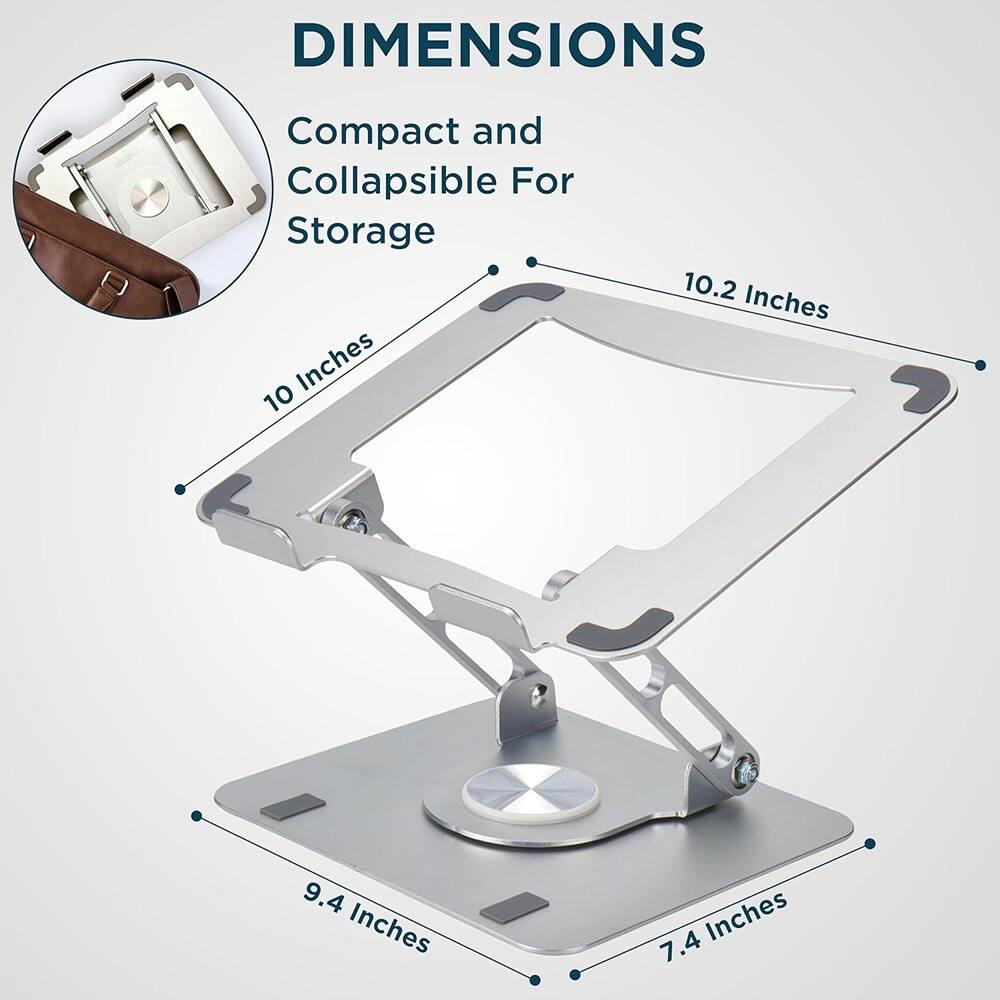 DIMENSIONS  
Compact and Collapsible For Storage  

10.2 Inches  
10 Inches  
9.4 Inches  
7.4 Inches