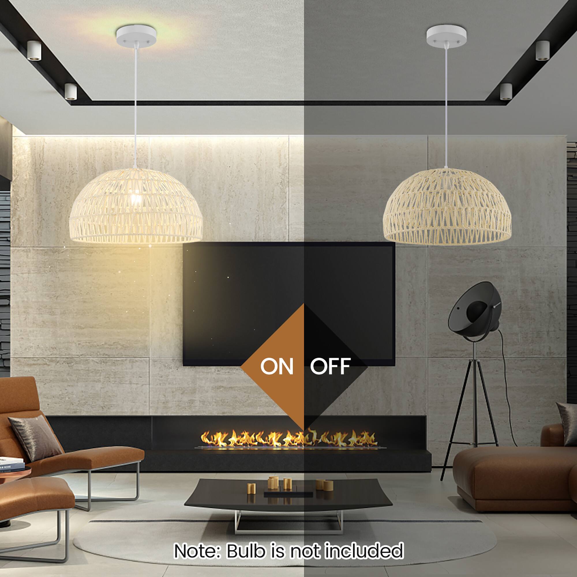 ON OFF

Note: Bulb is not included