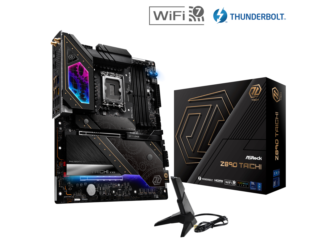 ASRock - Z890 Taichi LGA 1851 Intel Z890 ATX Motherboard