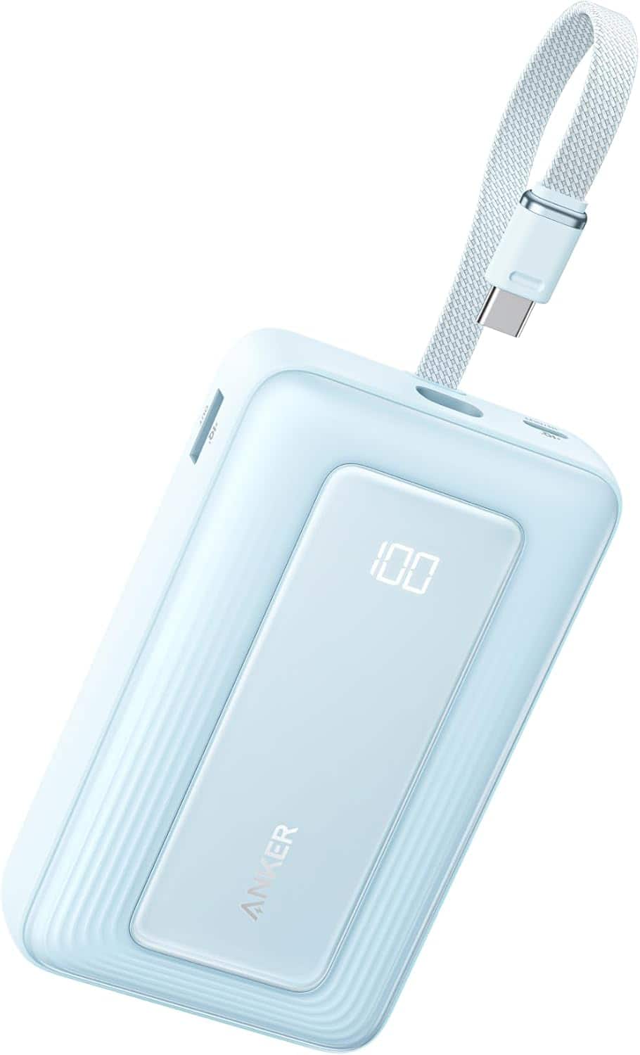 Anker - Zolo Power Bank, 20,000mAh 45W Max Fast Portable Charger - Blue