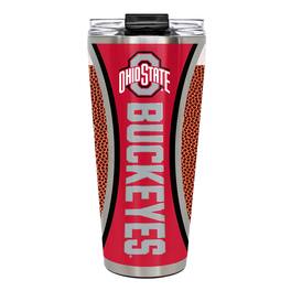 Great American Products - Ohio State Buckeyes 32oz. Big Slim Game Ball Travel Tumbler - Brown