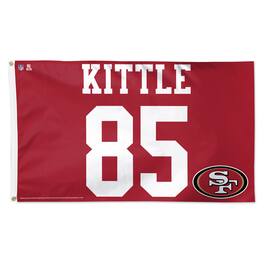 WinCraft - George Kittle San Francisco 49ers 3' x 5' Single-Sided Deluxe Name & Number Flag - Multicolor