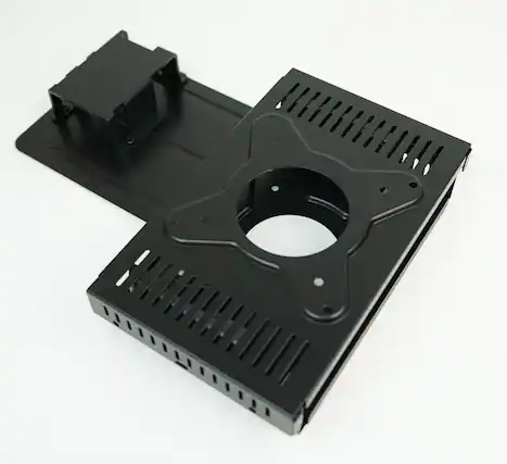 Front. Dell - KY1V8 Wyse Mounting Adapter - For Monitor, Zero Client - Black - Black.