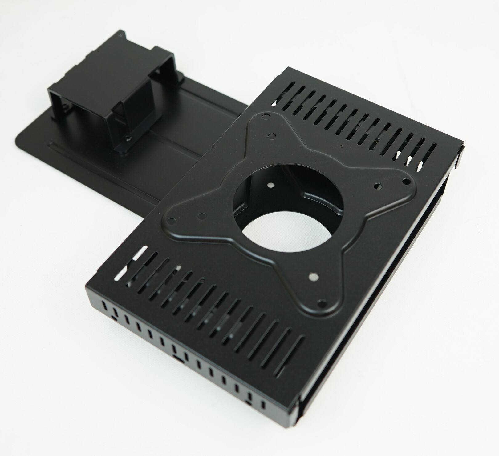 Front. Dell - KY1V8 Wyse Mounting Adapter - For Monitor, Zero Client - Black - Black.