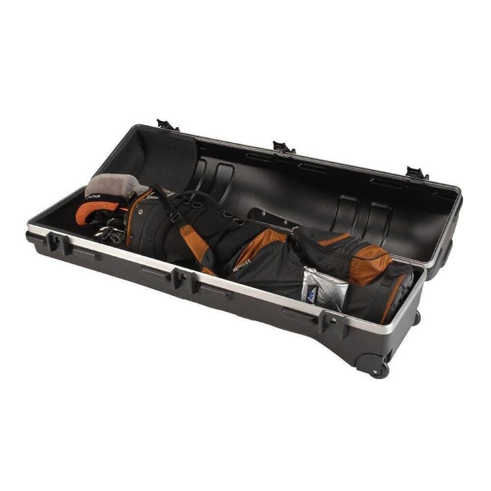 Alt View 1. SKB - SKB Cases Deluxe ATA Standard Hard Shell Plastic Storage Wheeled Golf Carrier - Black.
