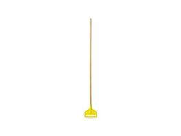 RubberMaid - Invader 60" Wood Wet Mop Handle - Yellow/Natural